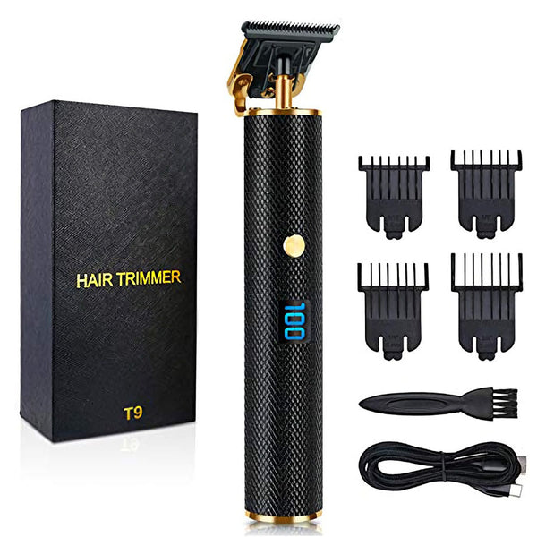 Men Hair Clippers; Professional Outliner Hair Trimmer Cordless; Mens Beard Trimmer; Wireless Hair Cutting Kit for Barbers; USB Rechargeable; Black and Gold Amazon Platform Banned